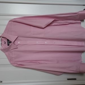 Kenneth Cole Reaction Pink & White checkered long sleeve shirt